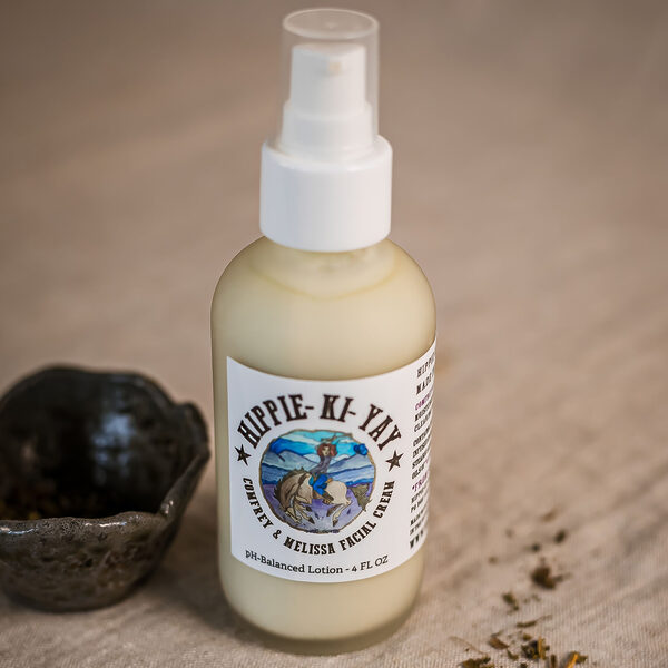 Comfrey & Melissa Facial Cream <br>2oz or 4oz Glass Pump Treatment Bottle